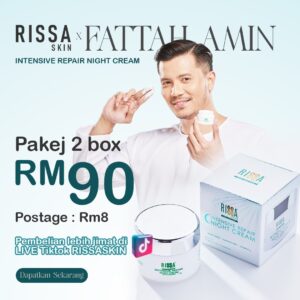 Pakej 2 Botol - Rissa Skin Night Cream