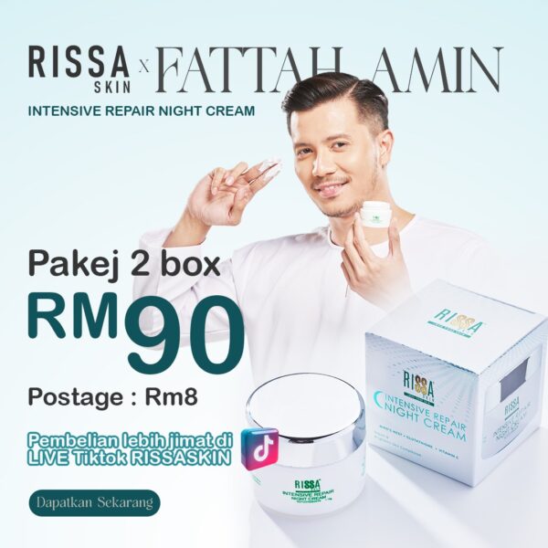 Pakej 2 Botol - Rissa Skin Night Cream
