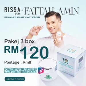 Pakej 3 Botol - Rissa Skin Night Cream